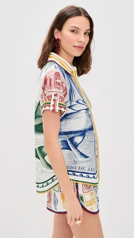 FARM Rio Women's Brasil Vintage Off-White Shirt in Saudi Arabia