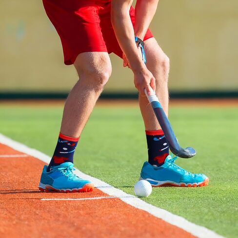 Liitrsh 8 Pairs Funny Field Hockey Socks for Women Men Novelty Field Hockey Gifts Sports Athletic Crew Socks for Sports Lovers Players Team Gifts in Saudi Arabia
