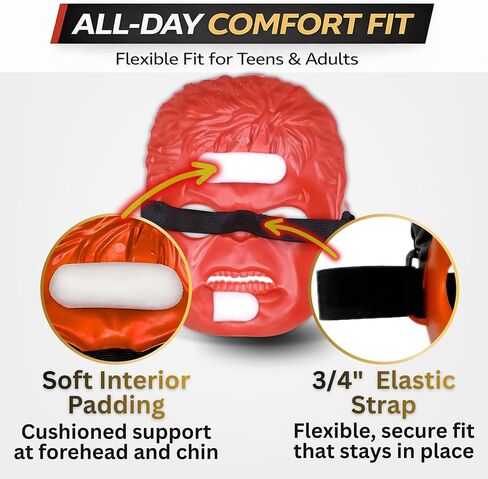 Red Superhero Hero Mask for Cosplay & Costume – Universal Fit in Saudi Arabia