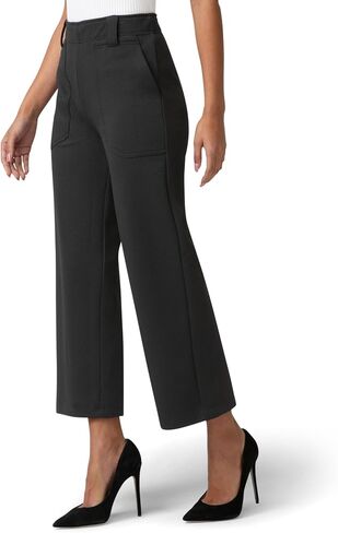 HUE Women's Textured Cropped Wide Leg Pant in Kuwait