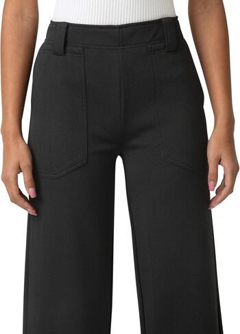 HUE Women's Textured Cropped Wide Leg Pant in Kuwait