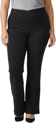 Turtle Bay New York Women’s Pull-On Bootcut Pants with Elastic Waist – Stretchy Flared Pants for Work & Casual Wear in Saudi Arabia