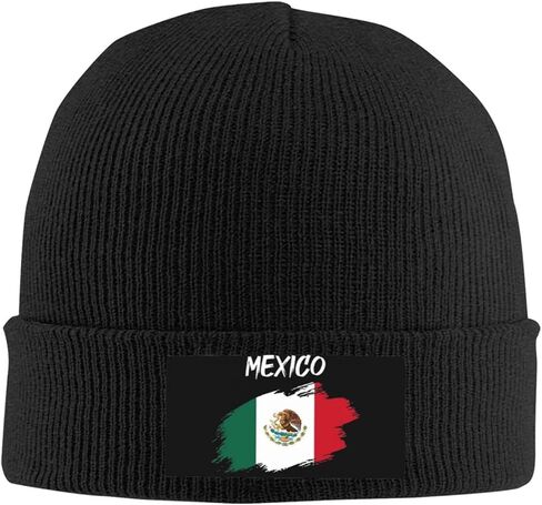 Funny Mexico Flag Beanie for Men Women Slouchy Beanie Hats Winter Mexican Knit Caps Soft Ski Hat Unisex in Saudi Arabia