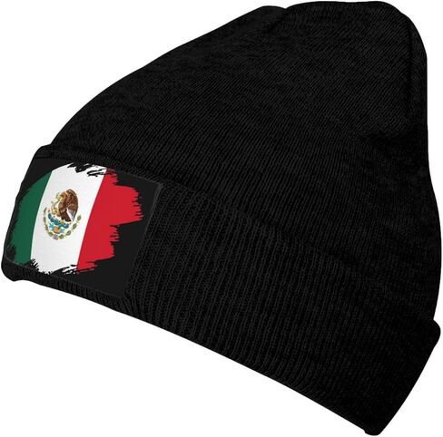 Funny Mexico Flag Beanie for Men Women Slouchy Beanie Hats Winter Mexican Knit Caps Soft Ski Hat Unisex in Saudi Arabia