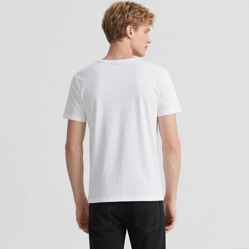 OKBA 2 Pack Black/White t Shirts Available for Men, Crew Neck Short Sleeve Men's Undershirt,Plain Workout Polyester tee in Kuwait