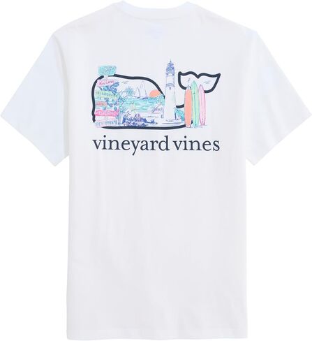 Vineyard Vines Men's Keys Scene Print Whale Fill Short-Sleeve Pocket Tee in Saudi Arabia