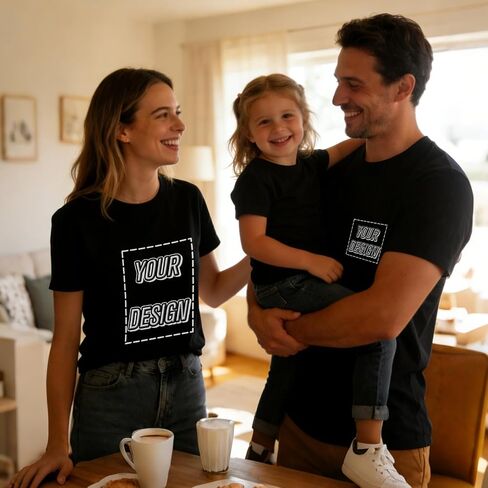 ISUNMEA Custom T-Shirts for Men Women, Personalized Photo Shirts Gift Design Your Own Customizable Tee with Text Logo in Kuwait