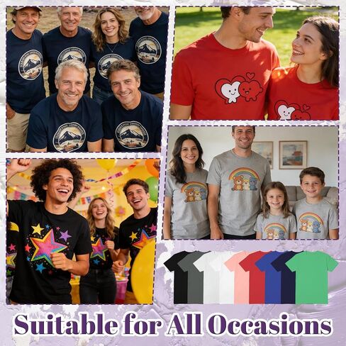 ISUNMEA Custom T-Shirts for Men Women, Personalized Photo Shirts Gift Design Your Own Customizable Tee with Text Logo in Kuwait