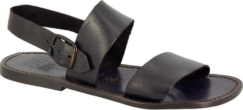Hand Made in Italy Mens Sandals in Vintage Cuir Genuine Leather - Gladiator | Model: 500-U-CUOIO. Colors: Tan, Dark Brown, black. Handmade in Italy. Minimalist in Saudi Arabia