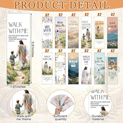 Kenning 24 Sets Walk with Me Keychains with Mormon Youth Theme Bookmarks LDS Missionary Silicone Keychain Bulk Students Classroom Gift for Coworker Sunday School Pastor Church in Kuwait