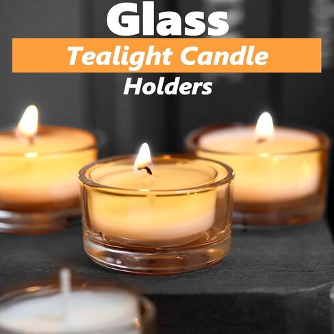 30 PCS Tealight Candle Holder, Clear Glass Tea Light Holders Bulk,Glass Votive Candle Holders,Small Tea Lights Holder for Wedding, Home Decor, Table Centerpiece, for 1.5 Inch Tealight in Kuwait