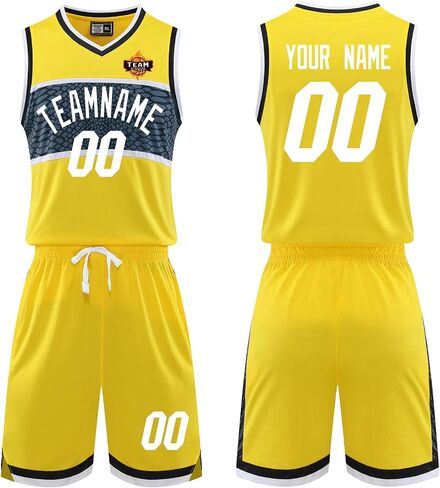 Customized Basketball Jersey for Boys/Men 2 Piece Basketball Uniform Adult Sleeveless Kit Lightweight Set in Saudi Arabia