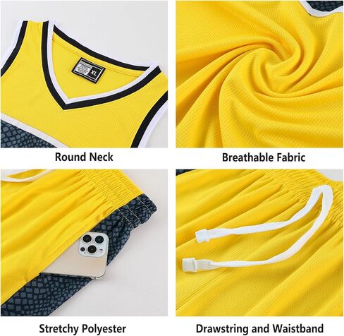 Customized Basketball Jersey for Boys/Men 2 Piece Basketball Uniform Adult Sleeveless Kit Lightweight Set in Saudi Arabia