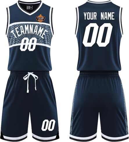Customized Basketball Jersey for Boys/Men 2 Piece Basketball Uniform Adult Sleeveless Kit Lightweight Set in Saudi Arabia