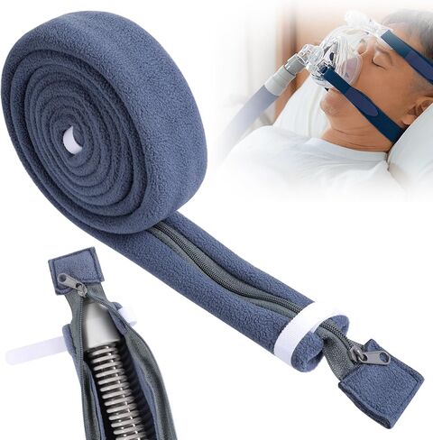 CPAP Hose Cover 6.3ft Full Length Zipper Compatible with ResMed CPAP Tube Cover Sleeve Wrap Reduces Condensation Noise Cat Proof in Saudi Arabia