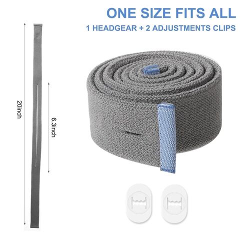 Replacement Headgear Straps Compatible with ResMed Airfit P10 Nasal Pillow CPAP Mask Straps One Elastic Straps with 2 Adjustment Clips Gray in Saudi Arabia