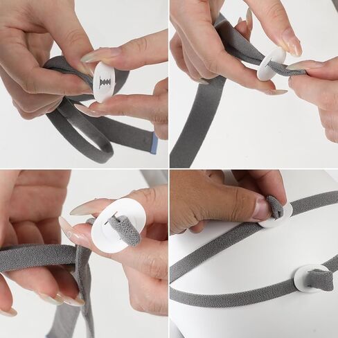 Replacement Headgear Straps Compatible with ResMed Airfit P10 Nasal Pillow CPAP Mask Straps One Elastic Straps with 2 Adjustment Clips Gray in Saudi Arabia