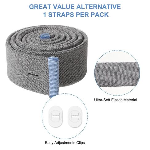 Replacement Headgear Straps Compatible with ResMed Airfit P10 Nasal Pillow CPAP Mask Straps One Elastic Straps with 2 Adjustment Clips Gray in Saudi Arabia