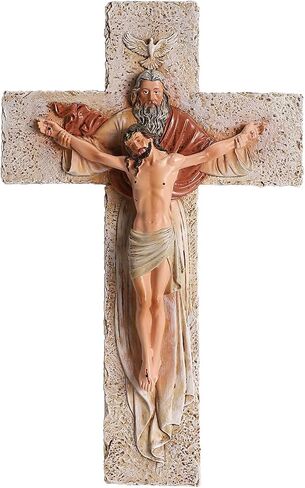 Rlcvecv Crucifix Wall Cross,Jesus Wall Art Cross Decor Catholic Gifts,Religious Crosses for Home Decor in Saudi Arabia