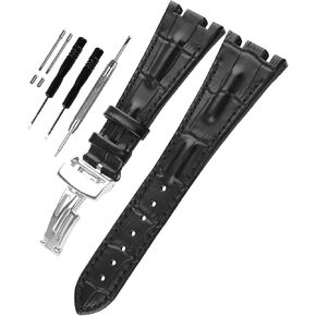28mm Watch Strap Compatible with Audemars Piguet AP Royal Oak Offshore 15703(Men's style) 15710 26170 26176 26237 26470 26703 Leather Band Replacement for men wirst watchband and women Bracelet in Kuwait
