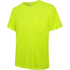 Men's Short Sleeve Moisture Wicking Crewneck Work Tees in Saudi Arabia