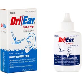 Ear Drying Aid, 1 fl oz | Relieves Water-Clogged Ear Discomfort After Swimming, Showering & Bathing | Fast-Acting Formula with Isopropyl Alcohol & Glycerin | Made in USA in Saudi Arabia