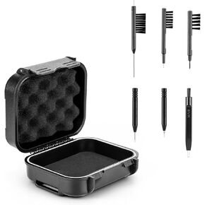 GPFATTRY 18 Pieces Set High Seal Waterproof Hearing Aid Case with Extractable Sponge, Drop-Proof, Shock-Proof and Crush-Proof Storage Box in Saudi Arabia