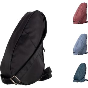 AmeriBag 11.5" Recycled Nyon Healthy Back Bag Ergonomic Crossbody Sling for Everyday Use, Travel & Walking Comfort in Saudi Arabia