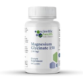 Magnesium Glycinate 150 mg – High‑Absorption Magnesium for Heart, Bone & Muscle Health – Supports Leg Cramps & Cardiovascular Function – Gentle on Stomach, Vegan, 60 Count in Saudi Arabia