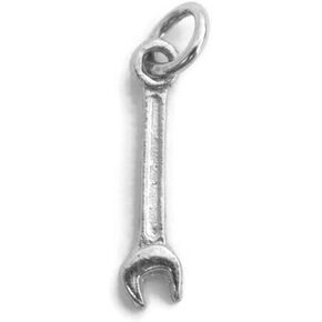 Sterling Silver .925 Combination Wrench Charm Pendant in Saudi Arabia
