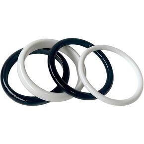 KZL 4Pcs Chunky Acrylic Resin 80s 90s Neon Bangle Bracelet Set Retro Bold Geometric Stackable Statement Wrist Jewelry for Women in Saudi Arabia
