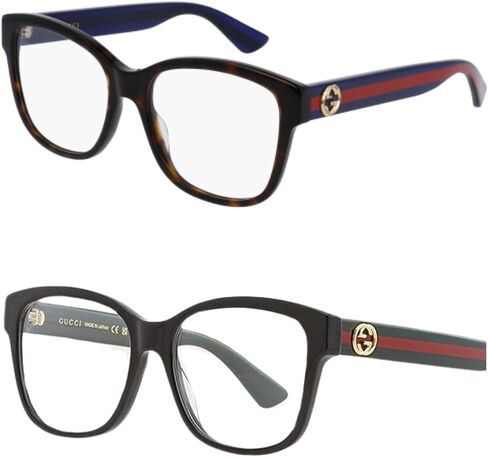 نظارات غوتشي GG0038ON للأزياء المصممة بإطار مربع أنيق مع مجموعة eSHADES الفاخرة - احتضن الرقي والأناقة in Kuwait