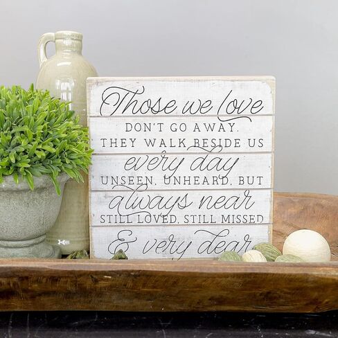 Simply Said, INC Perfect Pallets Petites - Still Loved, Still Missed, & Vey Dear - 8 x 8 in Distressed Rustic Wood Sign PET16008 in Kuwait