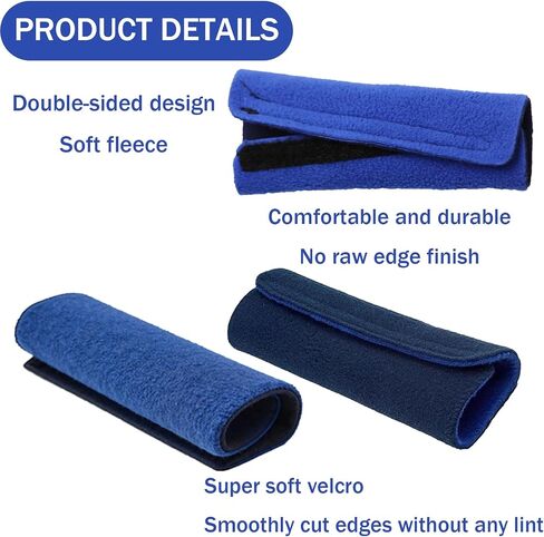 Soft-Fleece Face Mask Cover, 12 Pack Mask Strap Covers, Comfort Mask Cushions Pads, Headgear Strap Cushions Fits Most Full CP AP Headgear Strap to Reduce Red Marks and Uncomfortable in Saudi Arabia