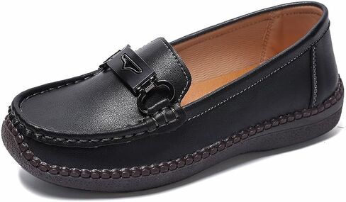 Women's Loafers Slip On Flats, Comfort Non-Slip Casual Shoes with Buckle Decor for Work, Office, Daily Wear in Saudi Arabia