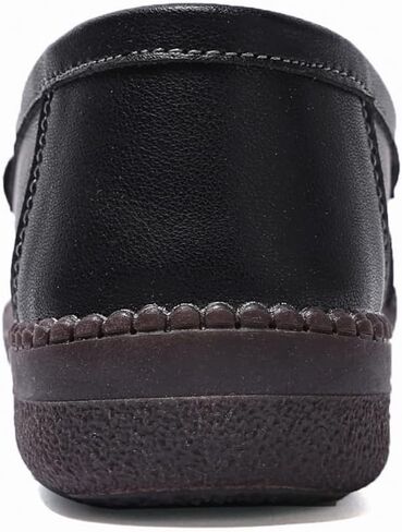 Women's Loafers Slip On Flats, Comfort Non-Slip Casual Shoes with Buckle Decor for Work, Office, Daily Wear in Kuwait