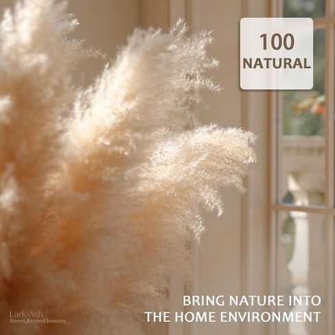 45pcs 42"inch Pampas Grass Decor Tall, Large pompas Grass,Tall Pampas Grass for Floor Vase,Wedding, Party,Farmhouse, Boho Home Decor in Kuwait