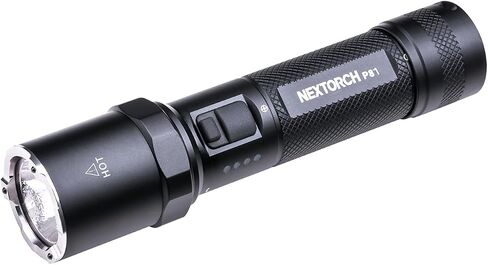 NEXTORCH P81 Rechargeable Flashlight High Lumens, 3000 Lumens LED Tactical Flashlight with 5 Modes & Strobe & Ceramic Glass Breaker for Night Duty, Outdoor Adventure, Self-Protection, Daily Use in Kuwait