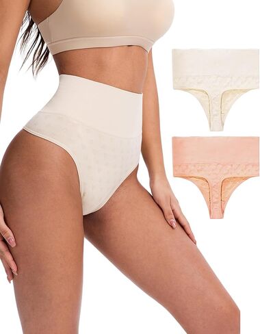 Tummy Control Thong Shapewear for Women Medium Waist Shaping Underwear Seamless Body Shaper Panties in Saudi Arabia