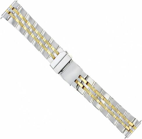 Ewatchparts Watch Band Bracelet Compatible With Breitling Chronomat Evolution C13356 22mm 5Link Two Tone in Saudi Arabia