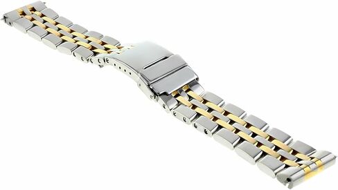 Ewatchparts Watch Band Bracelet Compatible With Breitling Chronomat Evolution C13356 22mm 5Link Two Tone in Saudi Arabia