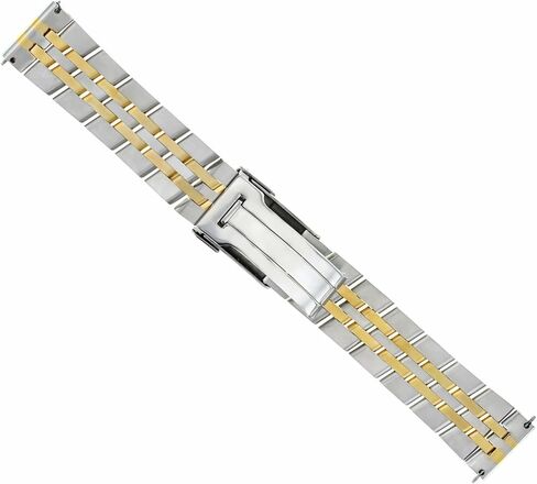 Ewatchparts Watch Band Bracelet Compatible With Breitling Chronomat Evolution C13356 22mm 5Link Two Tone in Saudi Arabia