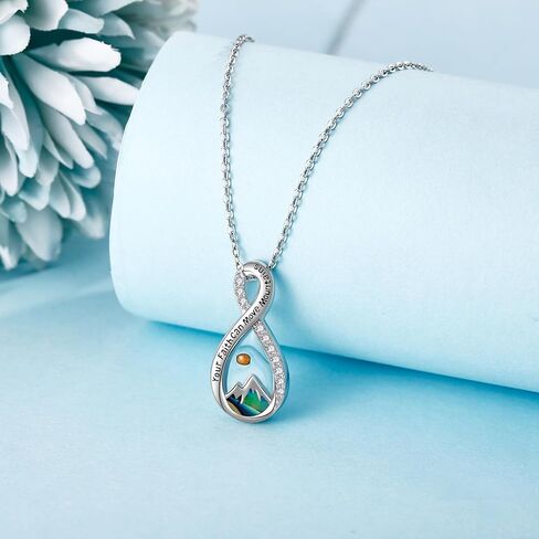 Mustard Seed Necklace 925 Sterling Silver Mustard Seed Pendant Necklaces Inspiration Jewelry Gifts for Women in Kuwait