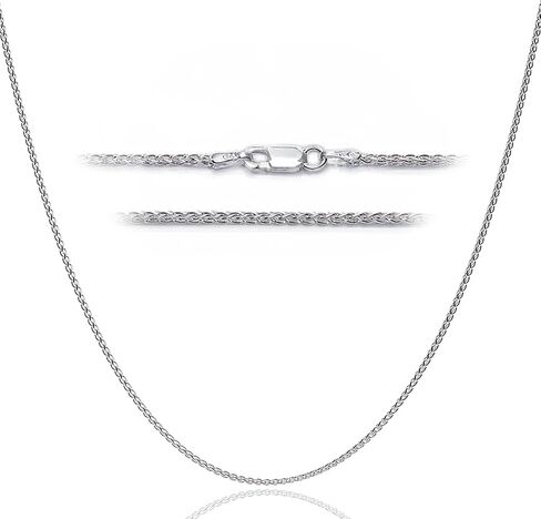 DSS 925 Sterling Silver Necklace for Women, Lobster Claw Clasps, Sterling Silver Chain, Italian Jewelry for Women - Made in Italy in Kuwait