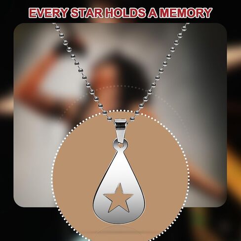 AICase Guitar Pick Star Ball Chain Conan Necklace Gray Shirt Vinyl Outfit Stickers Solid Stainless Ball Chain Music Inspired Gift Jewellery_1 in Saudi Arabia