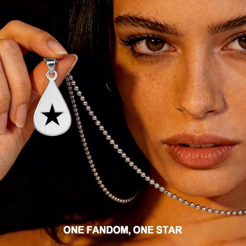 AICase Guitar Pick Star Ball Chain Conan Necklace Gray Shirt Vinyl Outfit Stickers Solid Stainless Ball Chain Music Inspired Gift Jewellery_1 in Saudi Arabia