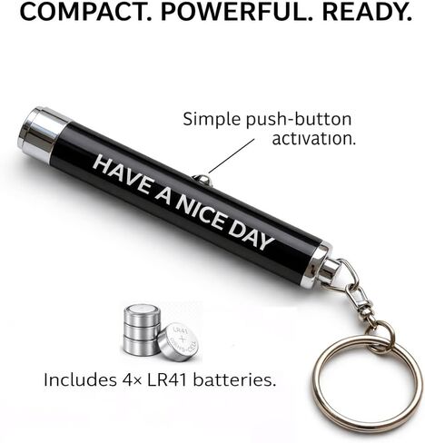 Vinylcation Funny Middle Finger Keychain LED Light - Projects Middle Finger Image - Novelty Gag Gift for Adults, Funny Prank Gift, White Elephant & Coworker Gift in Saudi Arabia