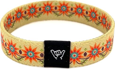 Hang Loose Bands - Southwestern Bracelet for Men, Women & Teens - Comfy Tribal Print and Boho - Western Style Reversible Wristband - Marysol | Medium: 7.5" (for large wrists) in Saudi Arabia
