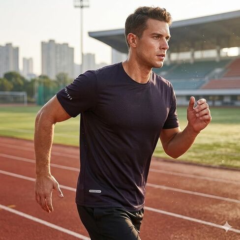 3 PCS Pack Men's Quick Dry Athletic T-Shirt 89% Nylon 11% Spandex Short Sleeve Gym Workout Running Top Black Grey White in Saudi Arabia