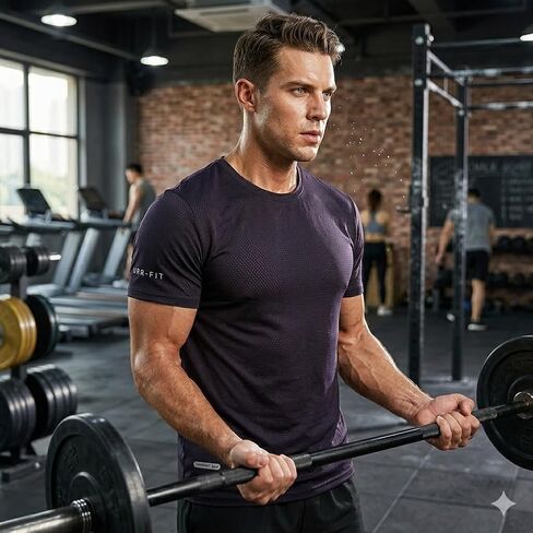3 PCS Pack Men's Quick Dry Athletic T-Shirt 89% Nylon 11% Spandex Short Sleeve Gym Workout Running Top Black Grey White in Saudi Arabia
